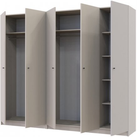 Комплект шаф для одягу Doros Промо (2 шт.) 225х48х204 см Кашемір (DRS-011212)