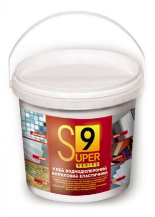 Еластичний акриловий клей S9 5 л 7 кг Еластичний акриловий клей S9 5 л 7 кг