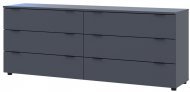 Комод Doros Рон 9 Графіт 6 Ящиків 160х38х62 DRS-011778 (41516176) Комод Doros Рон 9 Графіт 6 Ящиків 160х38х62 DRS-011778 (41516176)