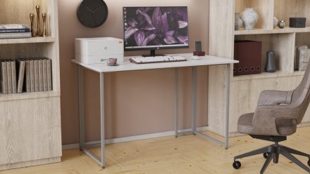 Письмовий стіл Ferrum-decor Ханна 75x120x70 сірий ДСП Біле 16мм (FRD-101431) Письмовий стіл Ferrum-decor Ханна 75x120x70 сірий ДСП Біле 16мм (FRD-101431)