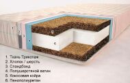 Матрац Комфорт H14 К6 Плюс 60х140х14 см
