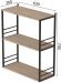 Книжкова полиця універсальна Ferrum-decor Стім 2 74x63x26 чорний ДСП Дуб Сан-Марино 16мм (FRD-104104)