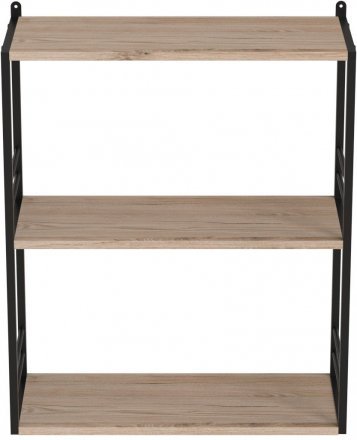 Книжкова полиця універсальна Ferrum-decor Стім 2 74x63x26 чорний ДСП Дуб Сан-Марино 16мм (FRD-104104) Книжкова полиця універсальна Ferrum-decor Стім 2 74x63x26 чорний ДСП Дуб Сан-Марино 16мм (FRD-104104)