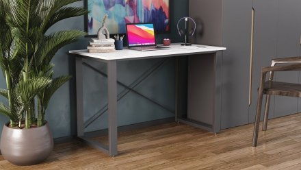 Письмовий стіл Ferrum-decor Драйв 750x1400x600 Чорний метал ДСП Біле 16 мм (FRD-103129) Письмовий стіл Ferrum-decor Драйв 750x1400x600 Чорний метал ДСП Біле 16 мм (FRD-103129)