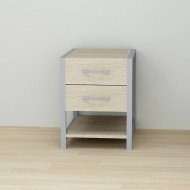 Тумба універсальна Ferrum-decor Вів'єн 2/1 50x41x40 сірий ДСП Дуб Сонома 16мм (FRD-104183) Тумба універсальна Ferrum-decor Вів'єн 2/1 50x41x40 сірий ДСП Дуб Сонома 16мм (FRD-104183)