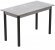 Стіл кухонний Ferrum-decor Маріо 75x120x60 Чорний ДСП Бетон 16мм (FRD-105584)