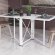 Стіл-книга трансформер Оріон 2 Ferrum-decor 750x1520x730 Білий метал ДСП Біле 16 мм (FRD-104590)