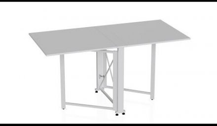 Стіл-книга трансформер Оріон 2 Ferrum-decor 750x1520x730 Білий метал ДСП Біле 16 мм (FRD-104590)