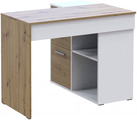 Офісний стіл Doros T8 Білий/Дуб Артизан 100х83х75 (DRS-011512) Офісний стіл Doros T8 Білий/Дуб Артизан 100х83х75 (DRS-011512)