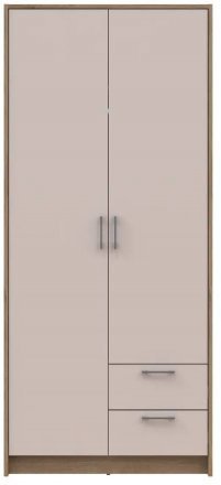 Шафа для одягу Doros Ронді Дуб Артизан/Кашемір 2ДСП 82х52х195 DRS-011660 (80737805)