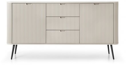 Комод Perfect Home Зова / Zova 2-дверний з 3 шухлядами і чорними ніжками KSZ168 Кашемір (PFH-091281)
