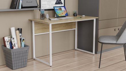 Письмовий стіл Ferrum-decor Коді 75x100x60 білий ДСП Дуб Сонома 16мм (FRD-101182) Письмовий стіл Ferrum-decor Коді 75x100x60 білий ДСП Дуб Сонома 16мм (FRD-101182)