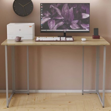 Письмовий стіл Ferrum-decor Ханна 75x120x70 сірий ДСП Дуб Сонома 16мм (FRD-101432) Письмовий стіл Ferrum-decor Ханна 75x120x70 сірий ДСП Дуб Сонома 16мм (FRD-101432)