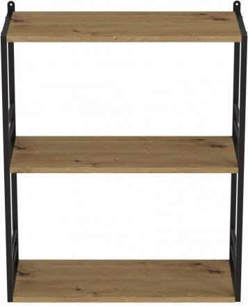 Книжкова полиця універсальна Ferrum-decor Стим 2 74x63x26 чорний ДСП Дуб Артизан 16мм (FRD-104105) Книжкова полиця універсальна Ferrum-decor Стим 2 74x63x26 чорний ДСП Дуб Артизан 16мм (FRD-104105)