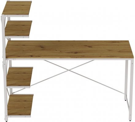 Комп'ютерний стіл Ferrum-decor Джек 75x140x60 Білий ДСП Артизан (FRD-104412) Комп'ютерний стіл Ferrum-decor Джек 75x140x60 Білий ДСП Артизан (FRD-104412)