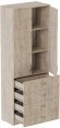 Шафа Анжело Ferrum-decor на 3 полиць з 2 дверима та 4 ящики 1900x700x380 ДСП Дуб Сан-Марино 16 мм (FRD-105026)