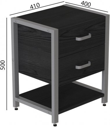 Тумба універсальна Ferrum-decor Вів'єн 2/1 50x41x40 сірий ДСП Сосна Кембра 16мм (FRD-104185) Тумба універсальна Ferrum-decor Вів'єн 2/1 50x41x40 сірий ДСП Сосна Кембра 16мм (FRD-104185)