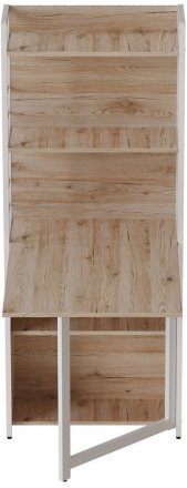 Стіл книжка з етажеркою Практик 2 Ferrum-decor 1555x640x990 Білий метал ДСП Дуб Сан-Марино 16 мм (FRD-104633) Стіл книжка з етажеркою Практик 2 Ferrum-decor 1555x640x990 Білий метал ДСП Дуб Сан-Марино 16 мм (FRD-104633)