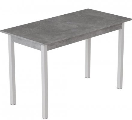 Стіл кухонний Ferrum-decor Маріо 75x120x70 Білий ДСП Бетон 16мм (FRD-105585) Стіл кухонний Ferrum-decor Маріо 75x120x70 Білий ДСП Бетон 16мм (FRD-105585)