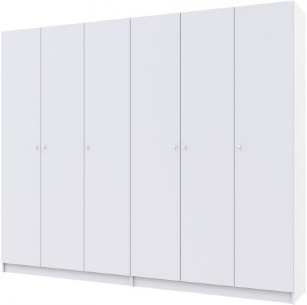 Комплект шаф для одягу Doros Промо (2 шт.) 270х48х204 см Білий (DRS-011215) Комплект шаф для одягу Doros Промо (2 шт.) 270х48х204 см Білий (DRS-011215)