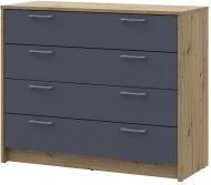 Комод Doros Ронді Дуб Артизан/Графіт 4 ящики 100х40х82 DRS-011781 (41516186) Комод Doros Ронді Дуб Артизан/Графіт 4 ящики 100х40х82 DRS-011781 (41516186)