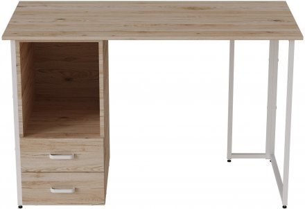 Комп'ютерний стіл Ferrum-decor Отто 75x140x70 білий ДСП Дуб Сан-Марино 32мм (FRD-101059) Комп'ютерний стіл Ferrum-decor Отто 75x140x70 білий ДСП Дуб Сан-Марино 32мм (FRD-101059)