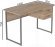 Комп'ютерний стіл Ferrum-decor Дакота 75x140x70 сірий ДСП Дуб Сан-Марино 32мм (FRD-102356)
