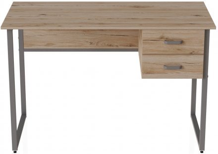 Комп'ютерний стіл Ferrum-decor Дакота 75x140x70 сірий ДСП Дуб Сан-Марино 32мм (FRD-102356)