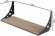 Полиця настінна Ferrum-decor Ханді 2 240x700x240 метал Чорний ДСП Дуб Сан-Марино 16 мм (FRD-102597)