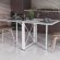 Стіл-книга трансформер Оріон 2 Ferrum-decor 750x1520x730 Білий метал ДСП Бетон 16 мм (FRD-104596)