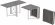 Стіл-книга трансформер Оріон 2 Ferrum-decor 750x1520x730 Білий метал ДСП Бетон 16 мм (FRD-104596)