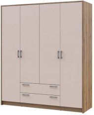 Шафа для одягу Doros Ронді Дуб Артизан/Кашемір 4ДСП 160х52х195 DRS-011662 (80737825)
