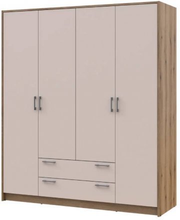 Шафа для одягу Doros Ронді Дуб Артизан/Кашемір 4ДСП 160х52х195 DRS-011662 (80737825) Шафа для одягу Doros Ронді Дуб Артизан/Кашемір 4ДСП 160х52х195 DRS-011662 (80737825)
