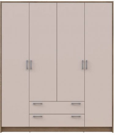 Шафа для одягу Doros Ронді Дуб Артизан/Кашемір 4ДСП 160х52х195 DRS-011662 (80737825) Шафа для одягу Doros Ронді Дуб Артизан/Кашемір 4ДСП 160х52х195 DRS-011662 (80737825)