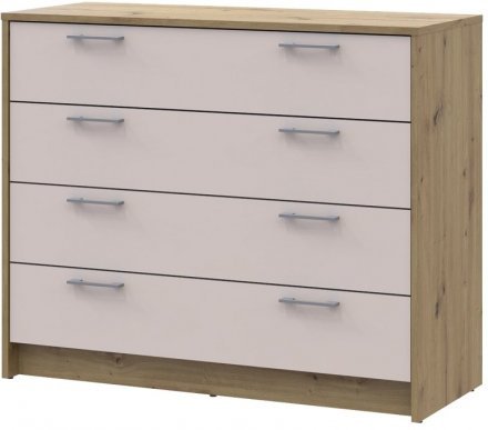 Комод Doros Ронді Дуб Артизан/Кашемір 4 ящики 100х40х82 DRS-011782 (41516187) Комод Doros Ронді Дуб Артизан/Кашемір 4 ящики 100х40х82 DRS-011782 (41516187)