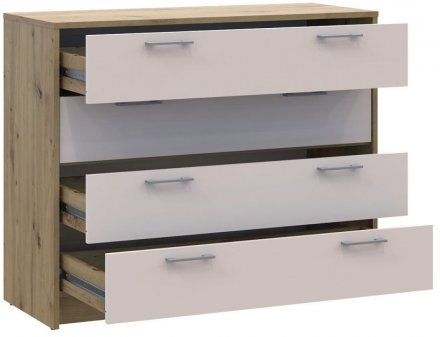 Комод Doros Ронді Дуб Артизан/Кашемір 4 ящики 100х40х82 DRS-011782 (41516187) Комод Doros Ронді Дуб Артизан/Кашемір 4 ящики 100х40х82 DRS-011782 (41516187)