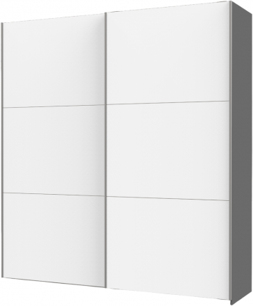 Шафа купе Doros G-Caiser Графіт/Білий 2 ДСП / 3 частини 200х60х240 (DRS-011849) Шафа купе Doros G-Caiser Графіт/Білий 2 ДСП / 3 частини 200х60х240 (DRS-011849)