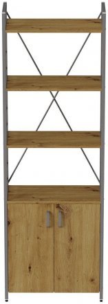 Етажерка 4/60 Ferrum-decor Серії Конект із тумбою 179x60x28 Сірий ДСП Артизан (FRD-102482) Етажерка 4/60 Ferrum-decor Серії Конект із тумбою 179x60x28 Сірий ДСП Артизан (FRD-102482)