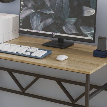 Письмовий стіл Ferrum-decor Райан 75x120x70 чорний ДСП Дуб Сонома 16мм (FRD-103712)