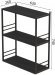 Книжкова полиця універсальна Ferrum-decor Стим 2 74x63x26 чорний ДСП Сосна Кембра 16мм (FRD-104108)