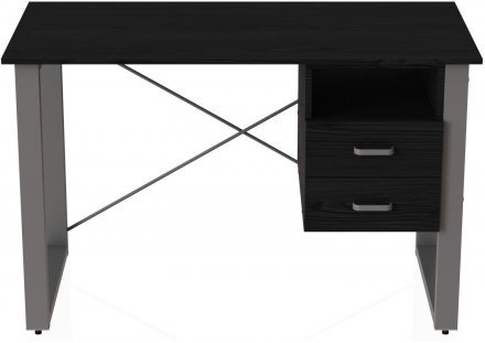 Письмовий стіл із ящиками Ferrum-decor Оскар 750x1400x600 метал Сірий ДСП Сосна Кембра 16 мм (FRD-103250) Письмовий стіл із ящиками Ferrum-decor Оскар 750x1400x600 метал Сірий ДСП Сосна Кембра 16 мм (FRD-103250)