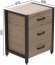 Тумба універсальна Ferrum-decor Вів'єн 3 50x41x40 чорний ДСП Дуб Сан-Марино 16мм (FRD-104187)