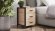 Тумба універсальна Ferrum-decor Вів'єн 3 50x41x40 чорний ДСП Дуб Сан-Марино 16мм (FRD-104187)