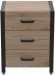 Тумба універсальна Ferrum-decor Вів'єн 3 50x41x40 чорний ДСП Дуб Сан-Марино 16мм (FRD-104187)