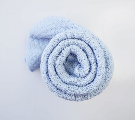 Плед плетений Premium Merino Butterfly 80x100 см Baby Blue lullalove-0536 Плед плетений Premium Merino Butterfly 80x100 см Baby Blue lullalove-0536