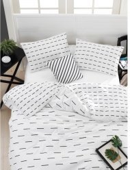 Постільна білизна Home Perfect Ranforce Lace білий сімейний 145х210 см Постільна білизна Home Perfect Ranforce Lace білий сімейний 145х210 см