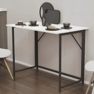 Стіл розкладний Моріс Ferrum-decor 750x1000x600 Чорний метал ДСП Біле 16 мм (FRD-104669) Стіл розкладний Моріс Ferrum-decor 750x1000x600 Чорний метал ДСП Біле 16 мм (FRD-104669)