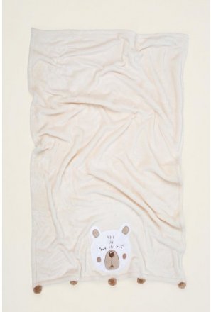 Дитячий плед Teddy krem кремовий 75х120 svt-2000022281959