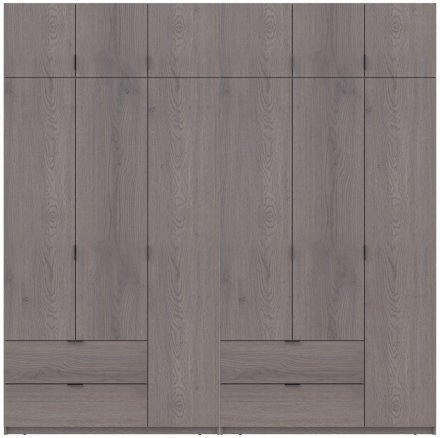 Комплект шаф для одягу Doros Лукас (2 шт.) 240х50х240 см Канноло (DRS-011850) Комплект шаф для одягу Doros Лукас (2 шт.) 240х50х240 см Канноло (DRS-011850)