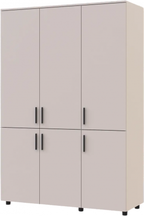 Шафа для одягу Doros Торн Кашемір 3 ДСП (полиці) 135х51.6х200 (DRS-012058)